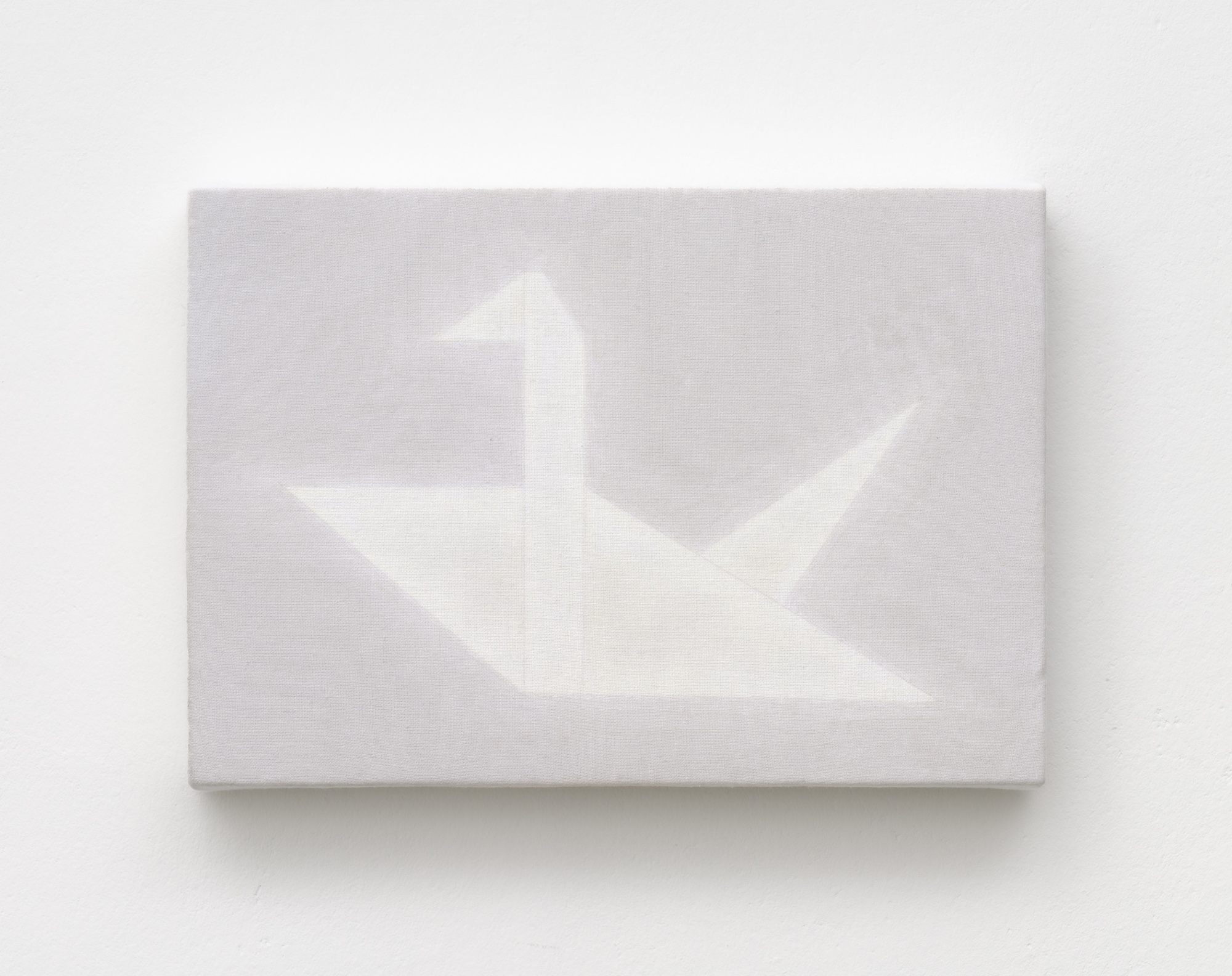 Crane, 2025, Acrylic on cotton, 15.8x22.7cm