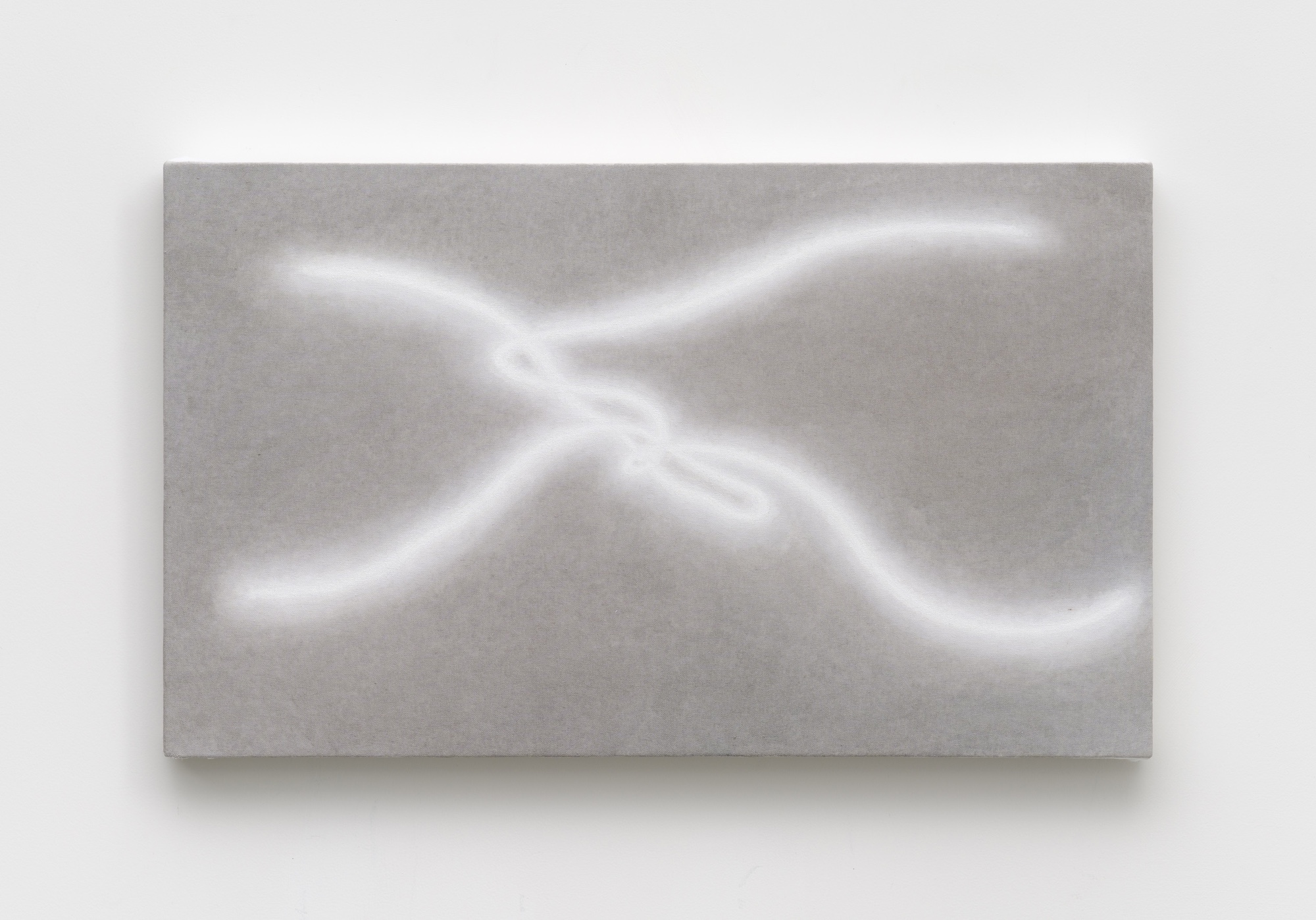 Knot, 2025, Acrylic on cotton, 27.3x45.5cm