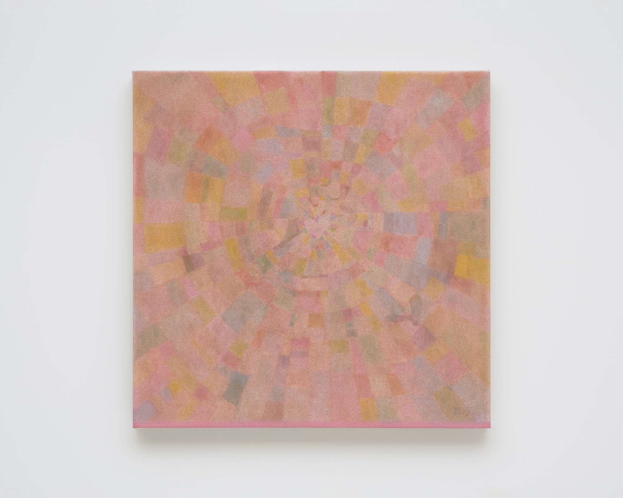 Minyoung Won, Don't Cry, Hankie, 2025, oil on canvas, 45x45cm
