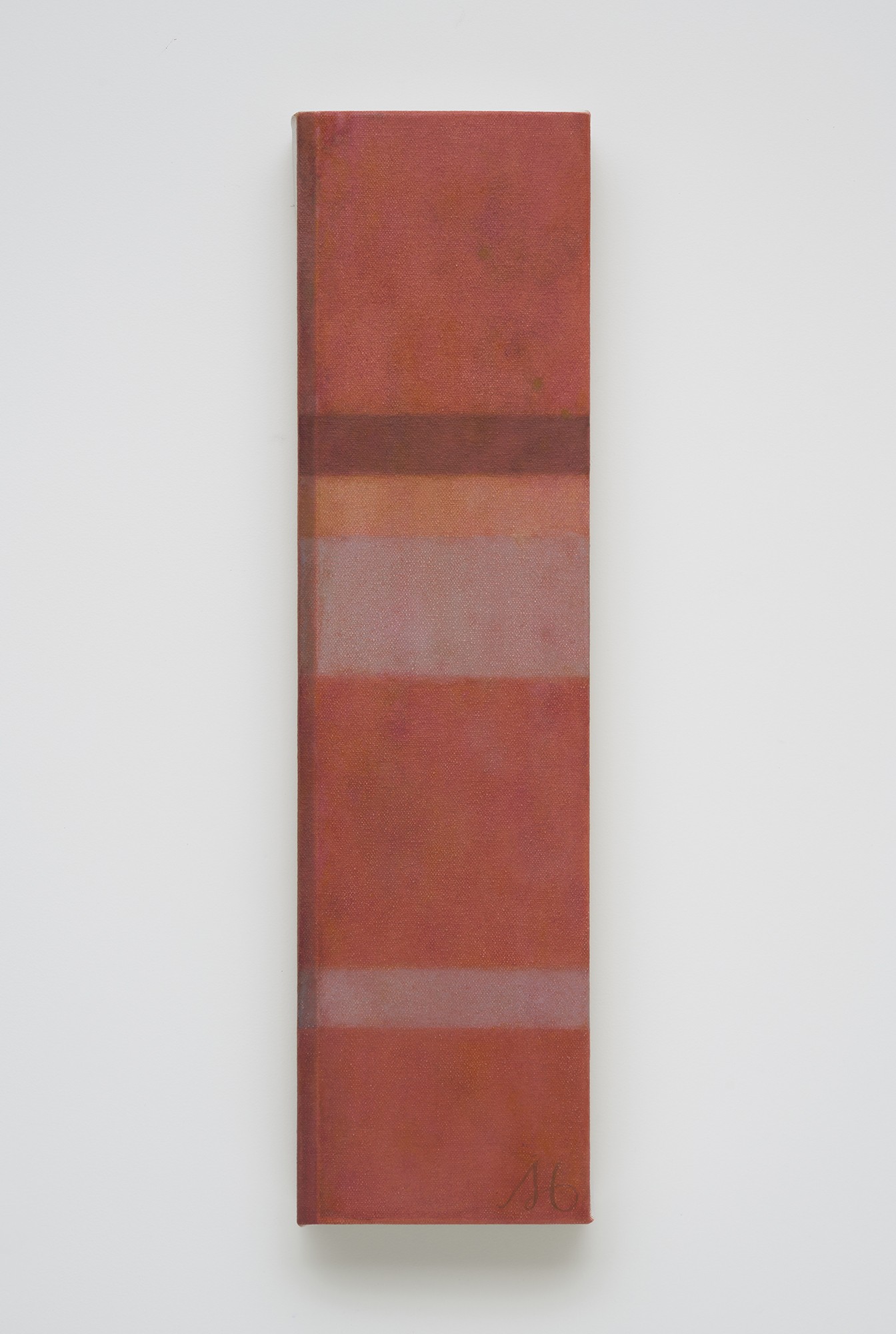 Minyoung Won, The Muffler, 2025, oil on canvas, 45.5x12cm
