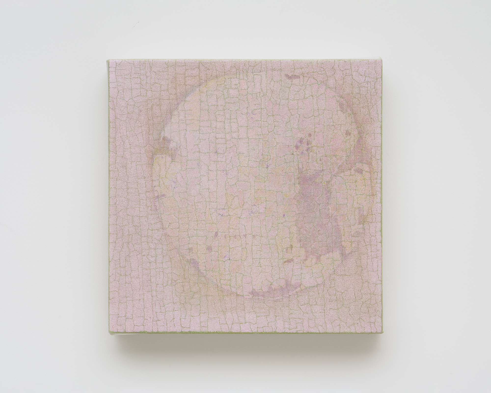 Minyoung Won, The Blueberry Cake, 2025, oil on canvas, 22x22cm
